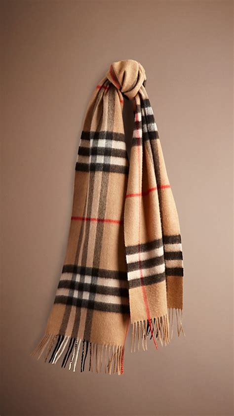 burberry camel check lightweight cashmere scarf|burberry cashmere check scarf price.